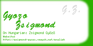 gyozo zsigmond business card